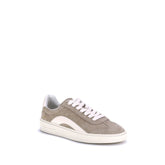 Beige Calf Leather Bos Taurus Low Top Sneakers
